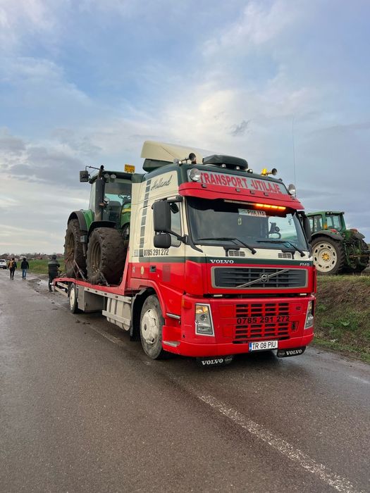 Tractari Auto Transport Tractor ifron manitou combina remorca disc met