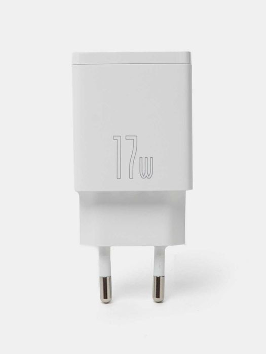 Зарядка Baseus для телефона 17W Charger зарядное устройство белый цвет