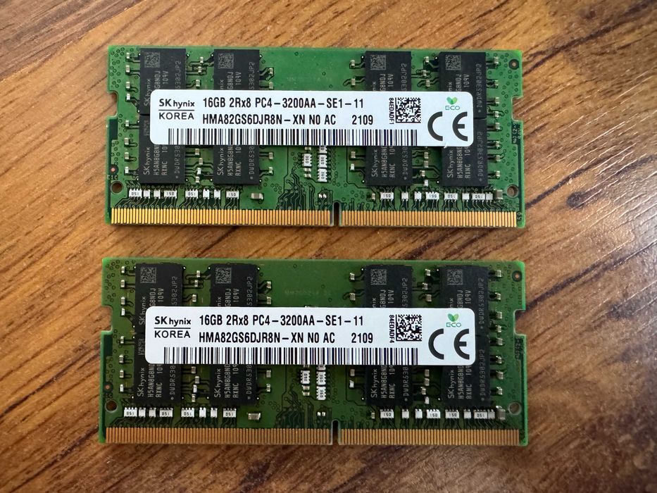 НОВА Hynix 32GB DDR4 / 16GB 3200MHz PC4 SODIMM Ram памет за лаптоп