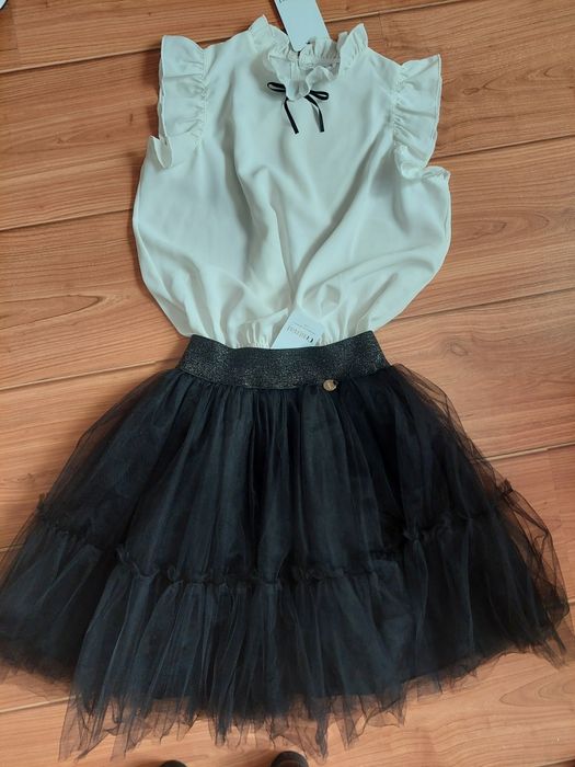 Риза,пола и болеро CONTRAST за момиче,128 см +ПОДАРЪК