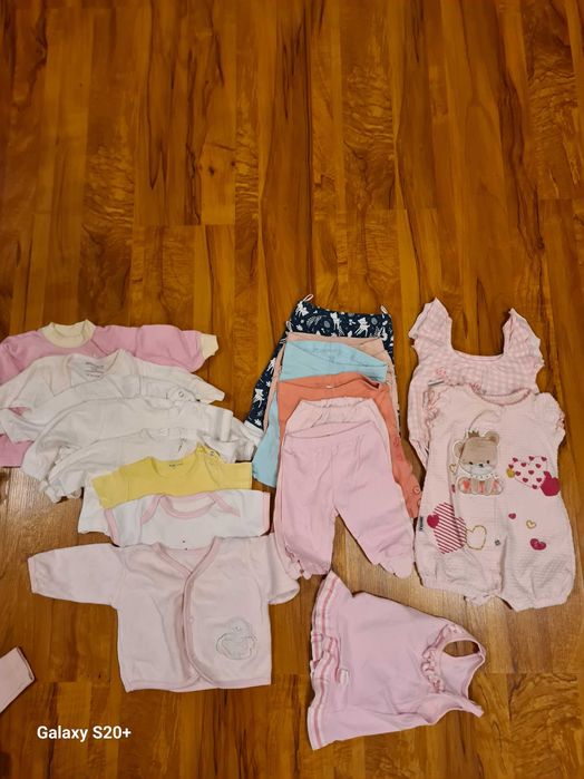 Бебешки гащеризон,ромпър,комплект 
блуза с клинче рр 50см.-62см.