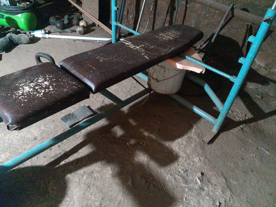 Штанга с лижаком блинами.