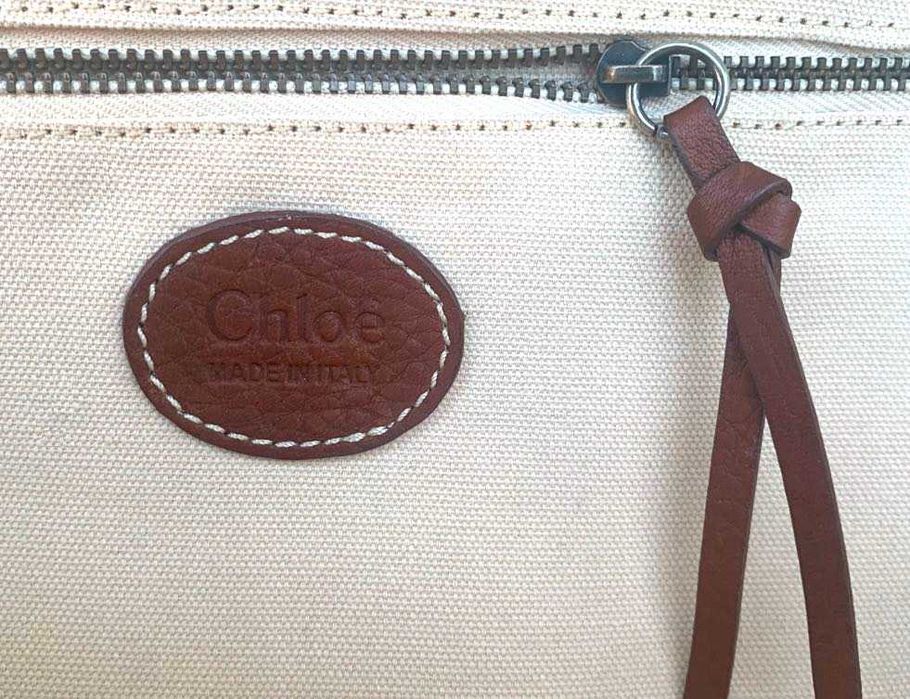 CHLOE Superba Geanta Vintage Clutch Plic Piele Maro Italia