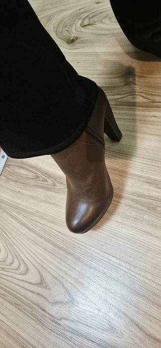 Botine/ghete maro din piele naturala