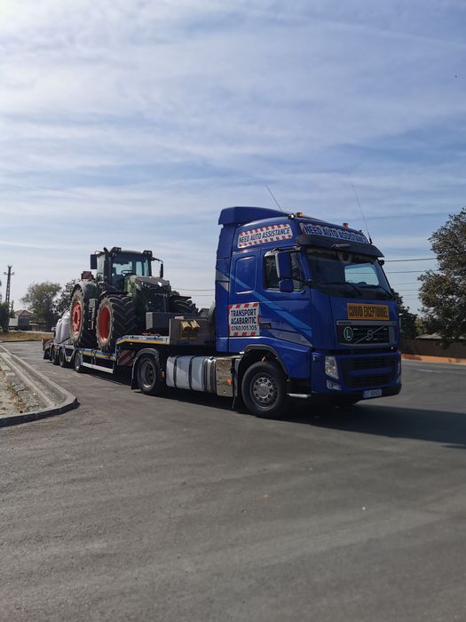 Trailer transport utilaje grele, agabaritice combina,excavatoare, buldoexcavatoare etc