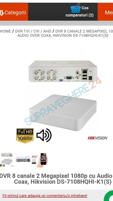 Kit supraveghere video 6 camere