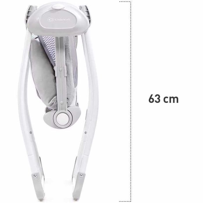 Leagan Kinderkraft Flo, cu melodii, roz cu gri