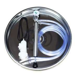 Butoi (cisternă) INOX cu capac flotant 200 L cu camera din silicon, cadou robinet din INOX NOU Garantie Livrare rapida