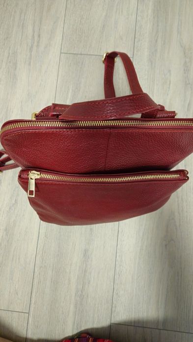 Rucsac grena din piele