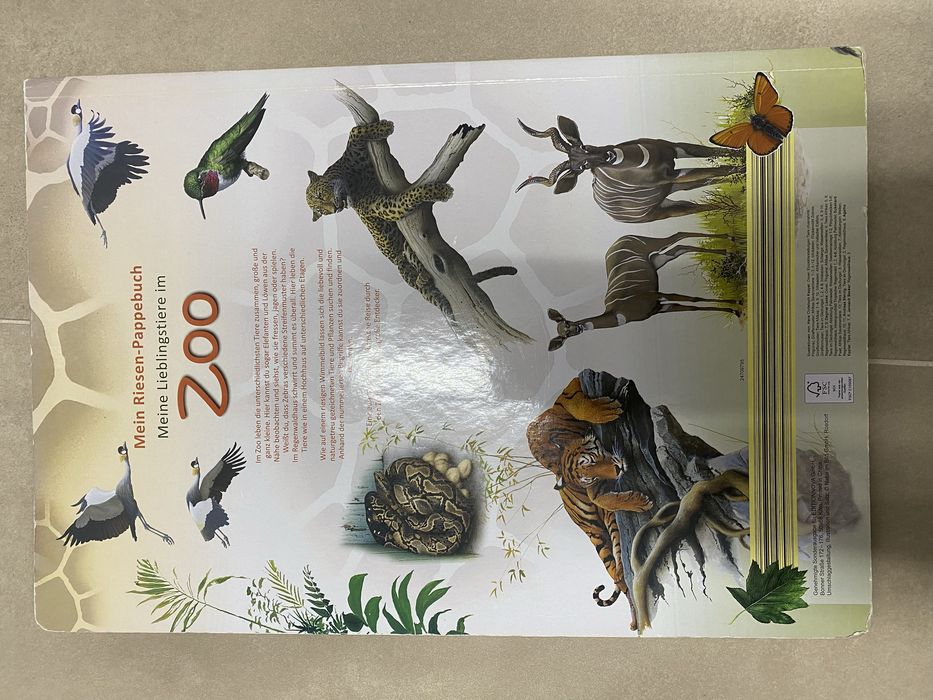 Книга на немски Meine Lieblingstiere im Zoo - Kinderbuch