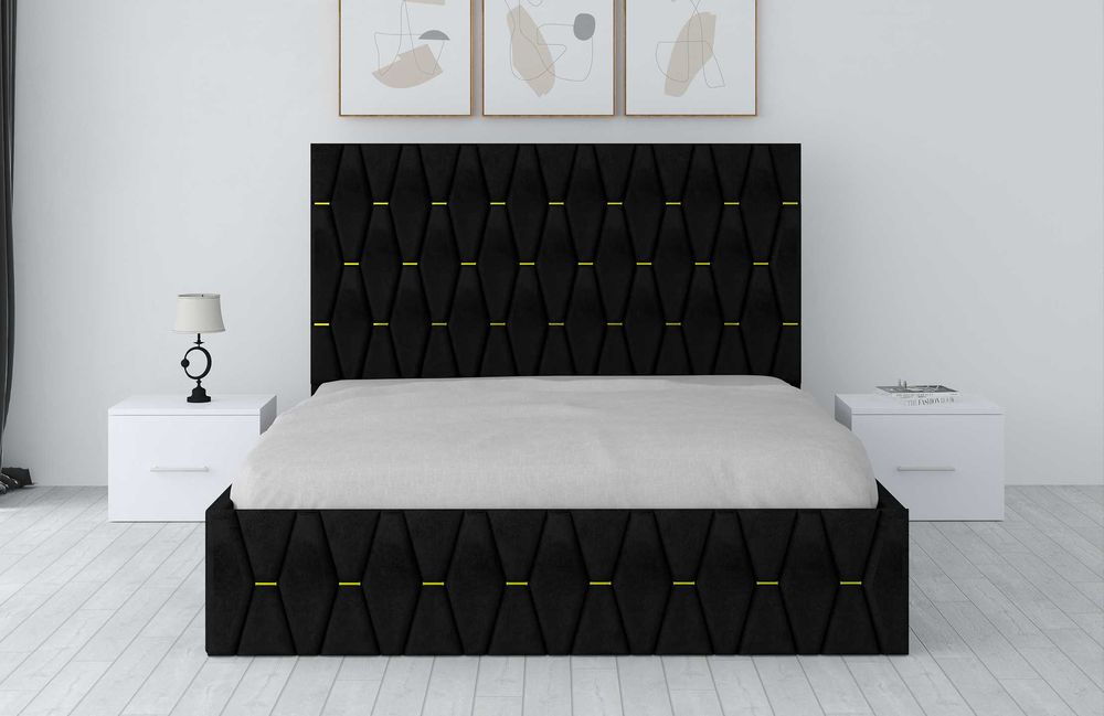 Paturi Dormitoare Tapitate Gri Maro Verde Alb Negru Turcoaz Bej W28