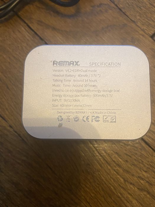 Безжични слушалки REMAX TWS-1 Gold