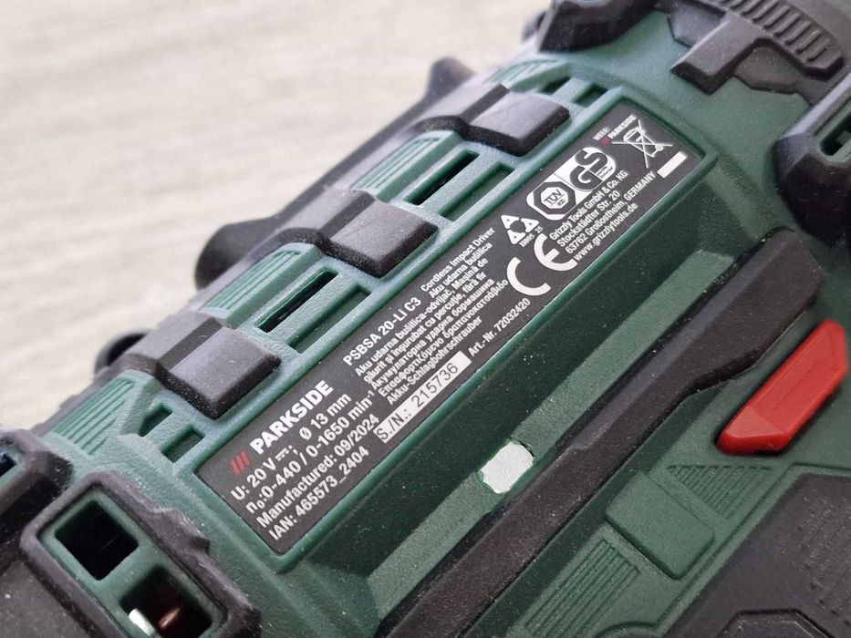 Акумулаторен ударен винтоверт PARKSIDE PSBSA 20 Li C3