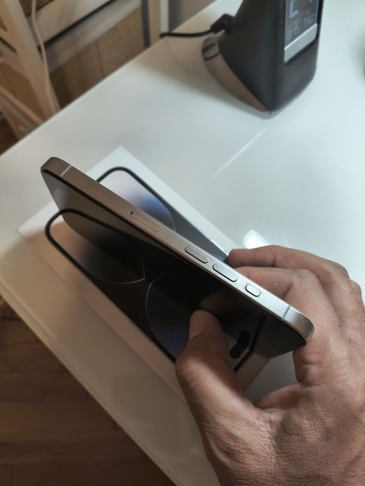 iPhone 15 pro white titanium