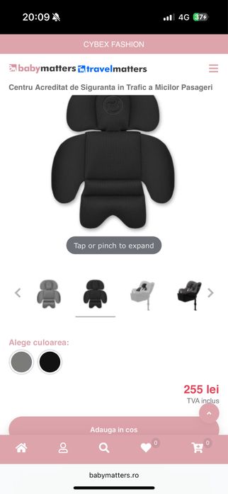 I Insert nou-nascut Cybex pentru scaunul auto Sirona