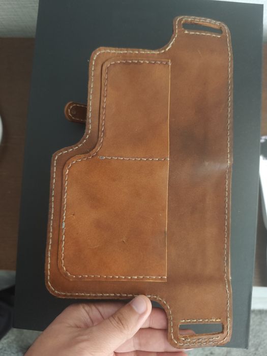 Сумка на пояс -ремень кожаная