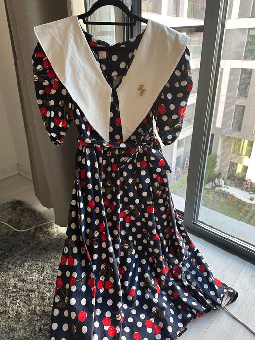 Rochie stil retro - cireste, RoyalShop