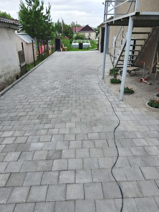 Укладка брусчатки