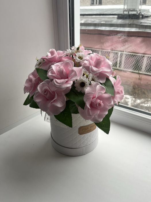 Мыльные цветы розы