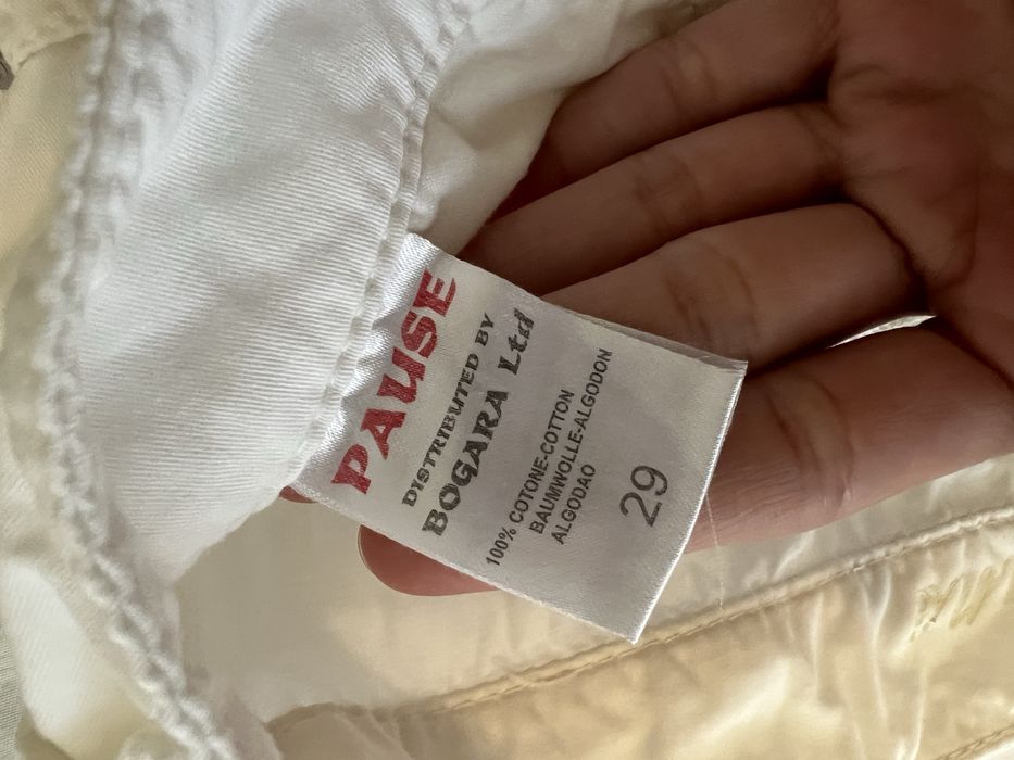 Бял панталон Pause Jeans