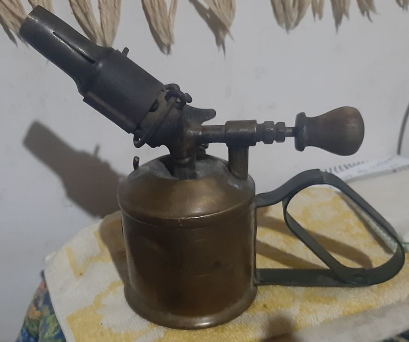 Антикварная паяльная лампа, первая пол. ХХ века, Германия,  G.BARTHEL