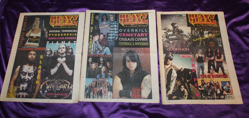 Lot reviste muzica Heavy Metal Magazine  vox pop rock revista