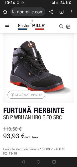 Cizme de munca stare perfecta,marime 46