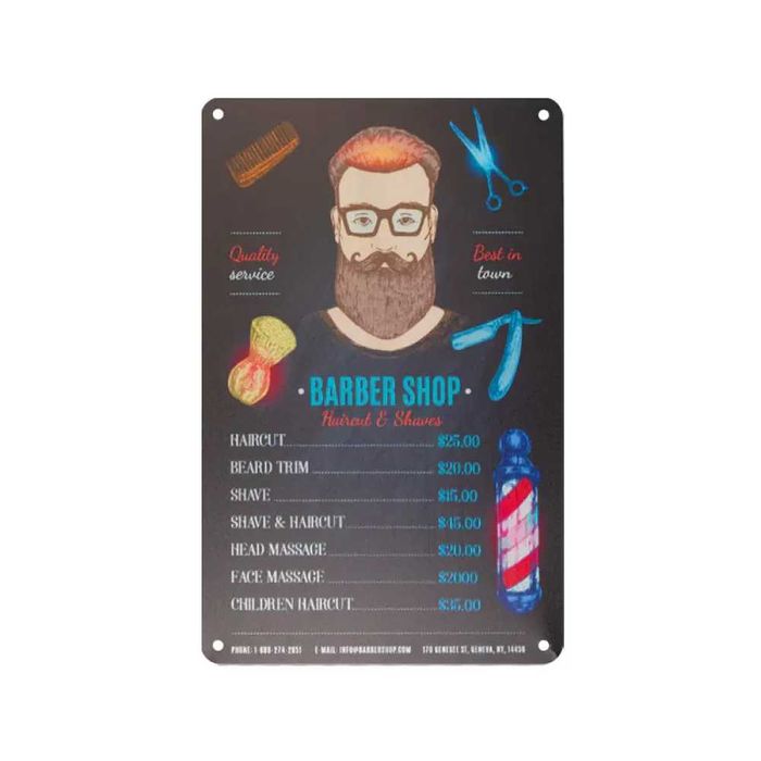 Barber декоративна дъски - различни модели