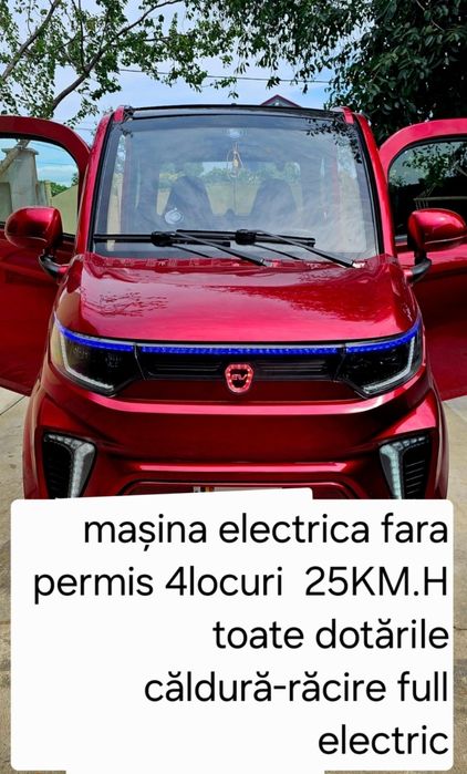Mașina electrica fara permis 4locuri 4000w 80v 100Ah autonomie 120km