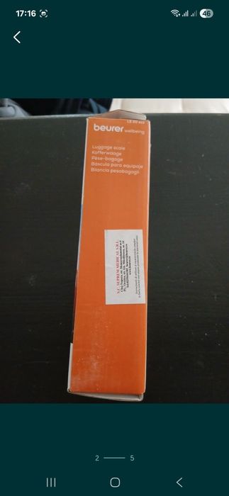 Cantar bagaje beurer nou ls 20 eco
