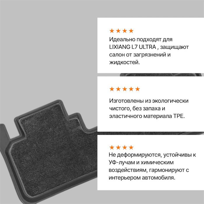 Резиновый двухслойный салон полик для L7 ULTRA от «LuxwayShop»