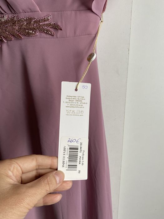 Вечернее платье красивого нежного цвета. Не подошел цвет, привезено из