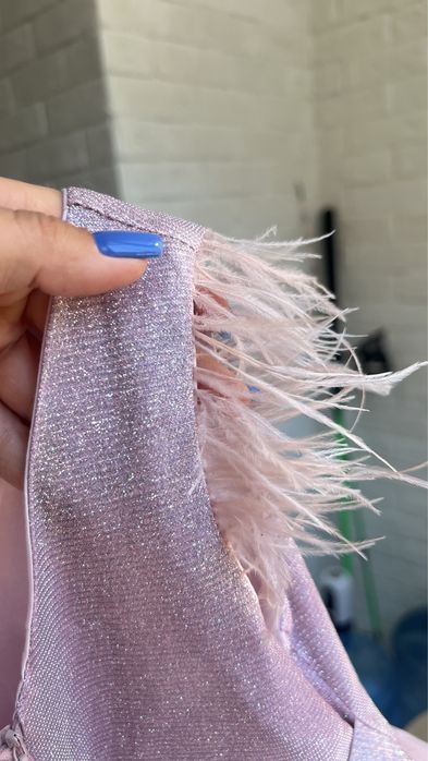 Платье розовое рыбка