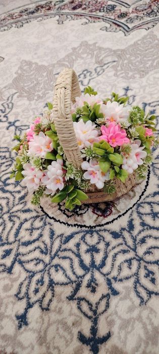 Sovunli gullar qoʻl mehnati