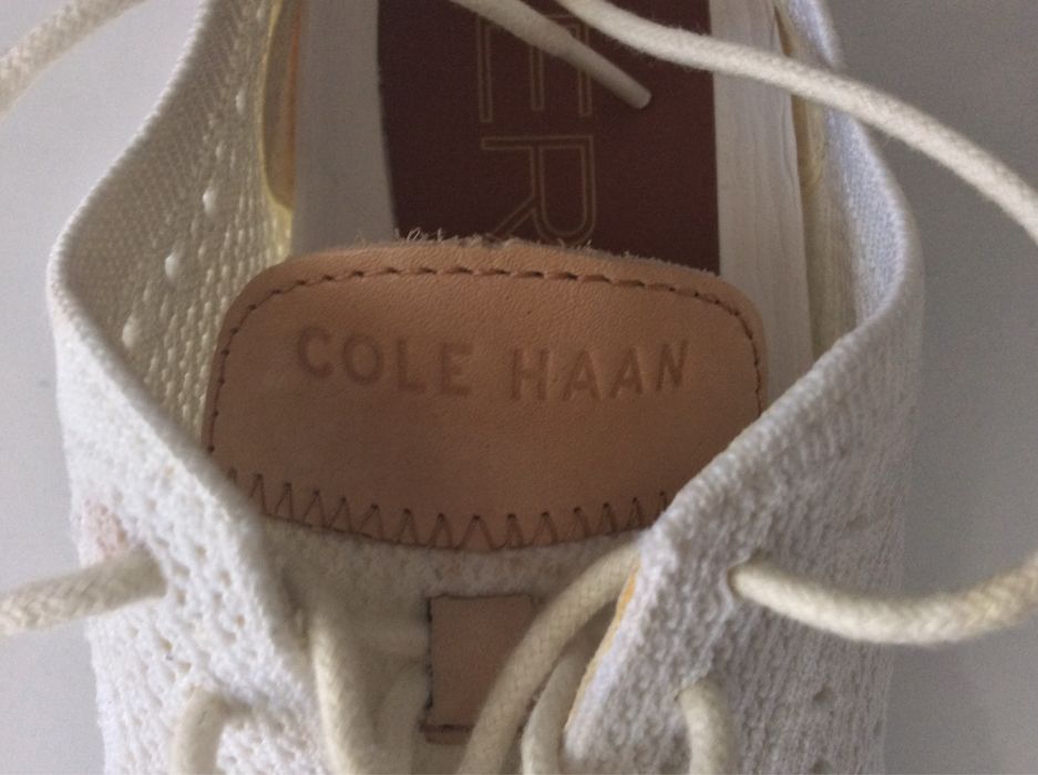 Tenisi casual Cole Haan ZERØGRAND Wingtip Oxford culoare Alba