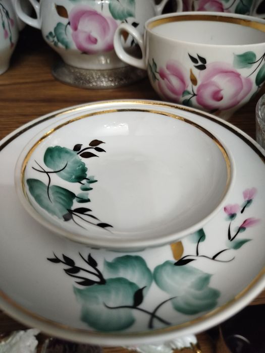 Чайный сервиз советский раритет Розы