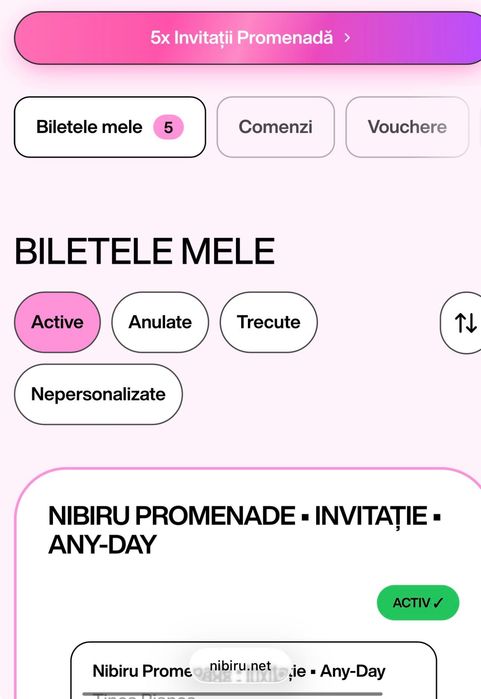 bilete pentru la nibiru pe promenada
