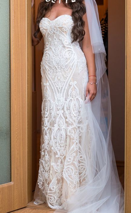 Висок клас дизайнерска булчинска/бална рокля