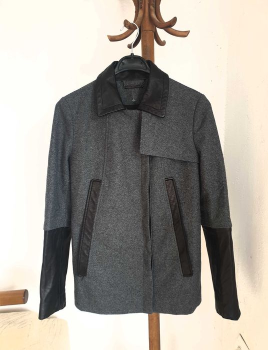 Pinko Diane Furstenberg Marina Rinaldi палто вълна кожа XS S M L XL