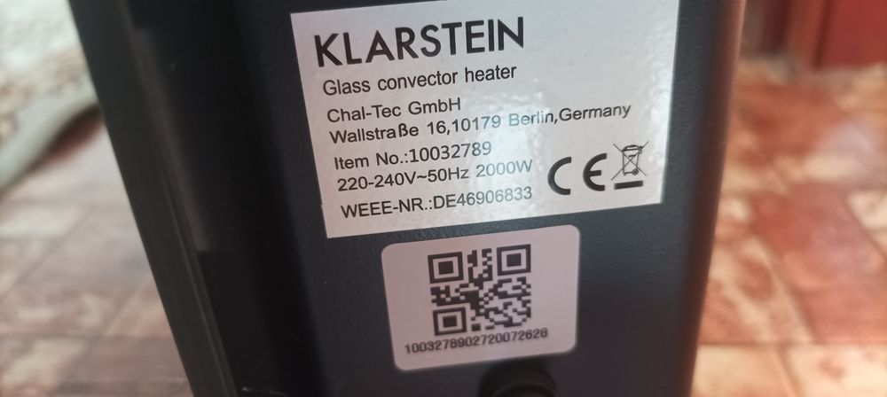 Продавам конвектор KLAPSTELN