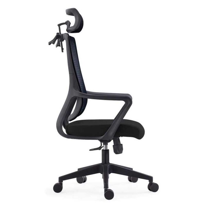 Офис стол, BF3850, Черен, Сив, Текстил, 68х63х120см.