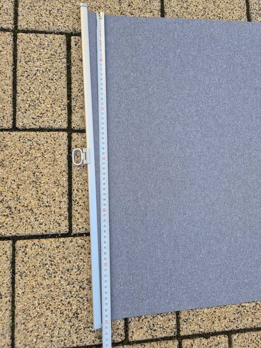 Rulou textil retractabil gri 60 x 190 cm – rulota / autorulota / geam