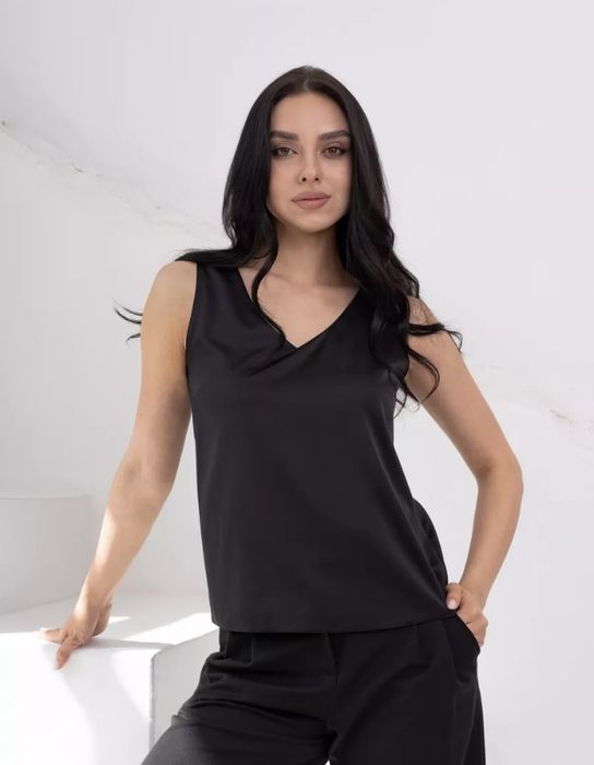 Майка атласная под пиджак