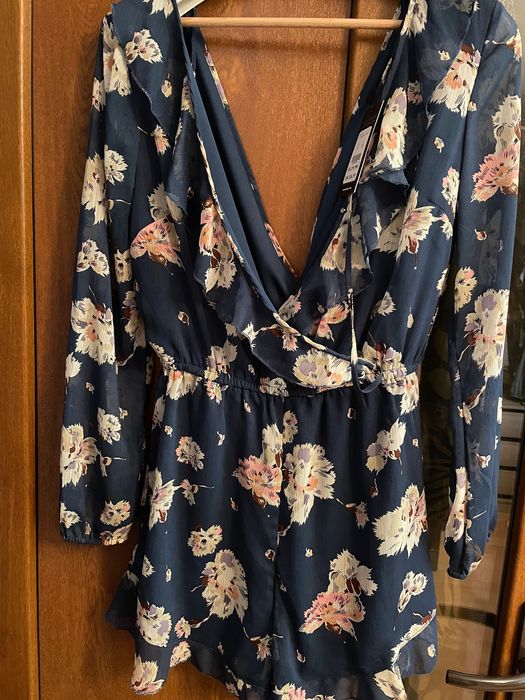 Salopeta cu imprimeu floral