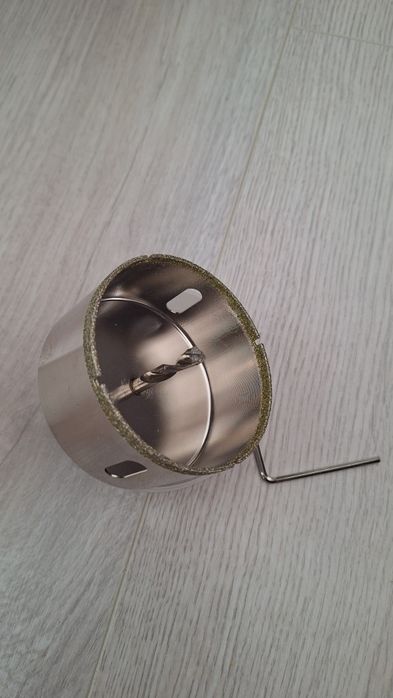 Burghiu diamantat 80mm cu pilot pentru placă porțelan sticlă marmură ceramică