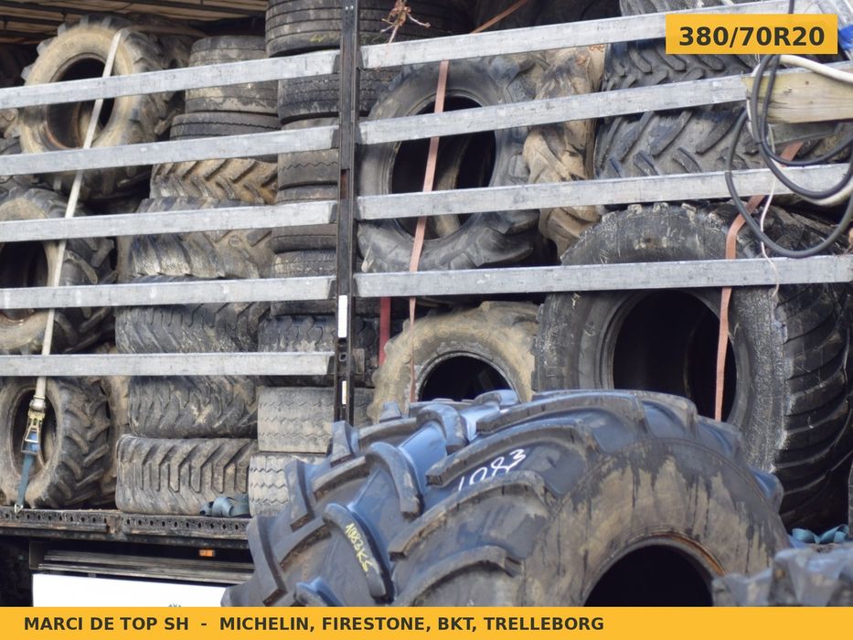 Cauciucuri Anvelope 380/70R20 380/70 R20 380/70-20 3807020 Bkt Buldo Miniincarcator si Industrial Utilaje Agricole SH Second Hand STOC REAL Pret Bun