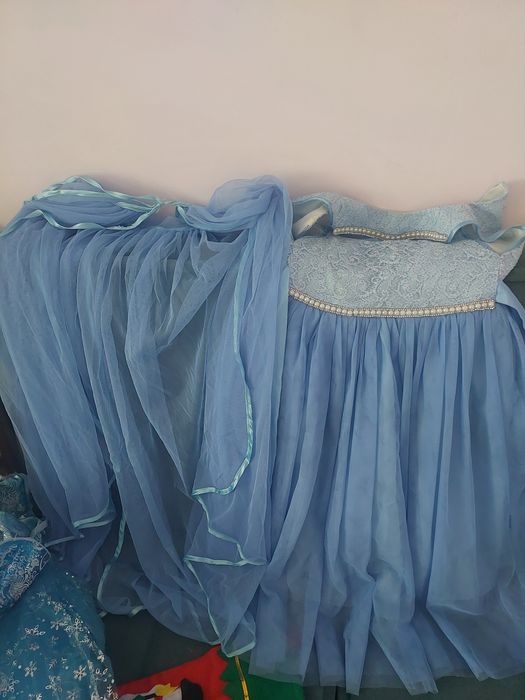 Платье Эльзы голубое