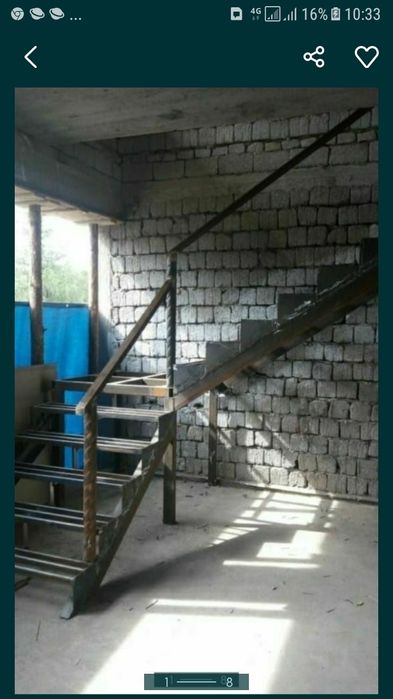 Металокаркас лестниц