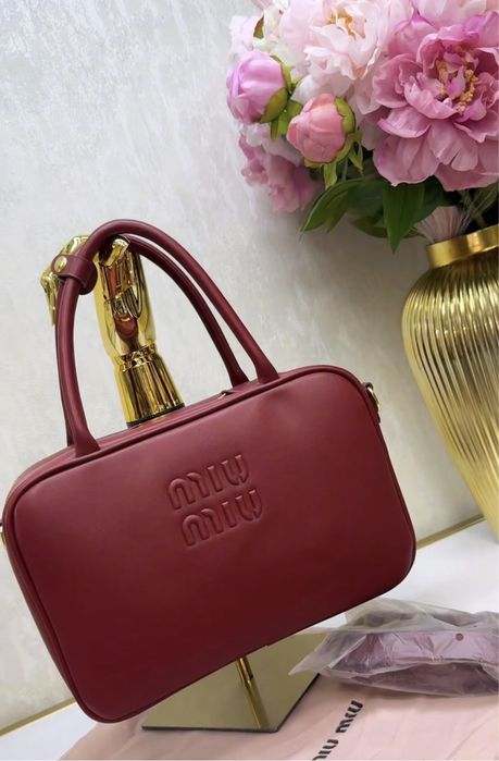 Сумка Miu Miu бардовая