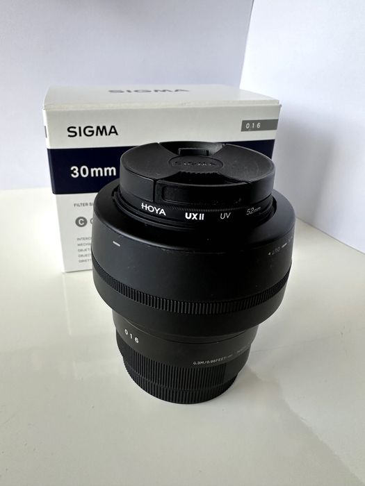 Sigma 30mm f/1.4 Fujifilm X — ca nou, garanție + filtru Hoya